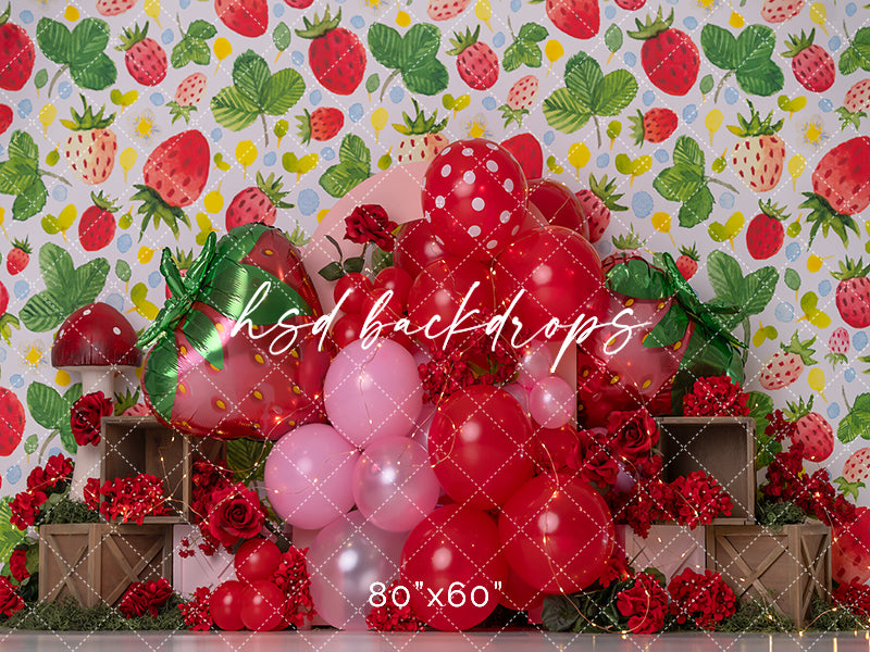 Berry Love Photo Backdrop 2024