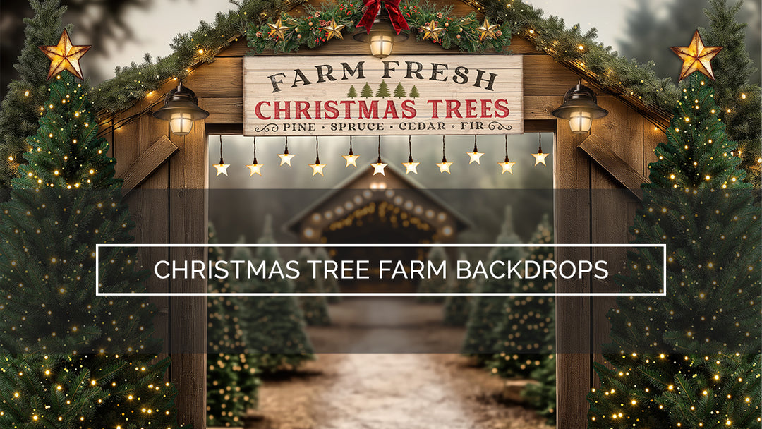 Holiday Charm in the Studio: Christmas Tree Farm Backdrops for Photographers