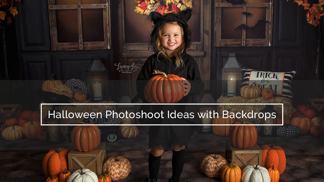 Halloween Photoshoot Ideas with Backdrops