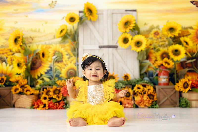 Fall Sunflower Farm Door