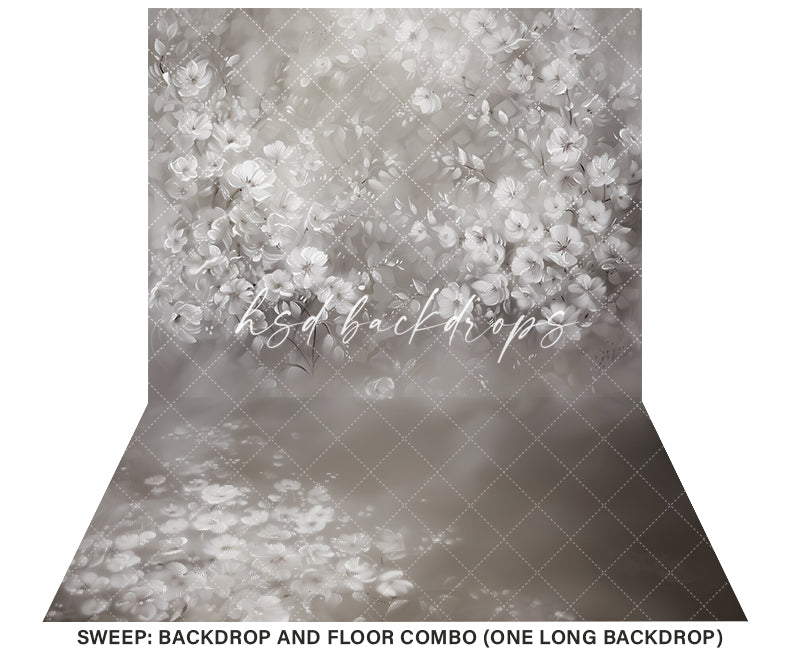 Nieve Fine Art Floral Backdrop (sweep options)