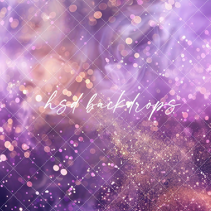 Purple Bokeh Glam Popstar Concert Photo Backdrop Swift