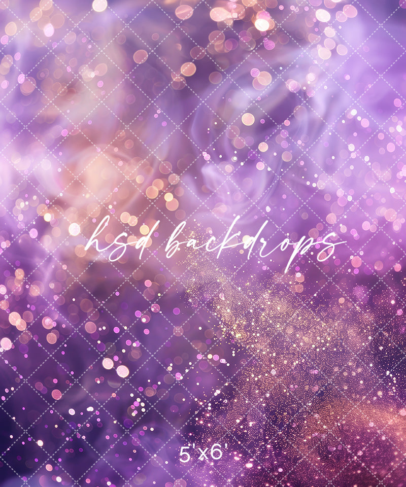 Purple Bokeh Glam - HSD Photography Backdrops 