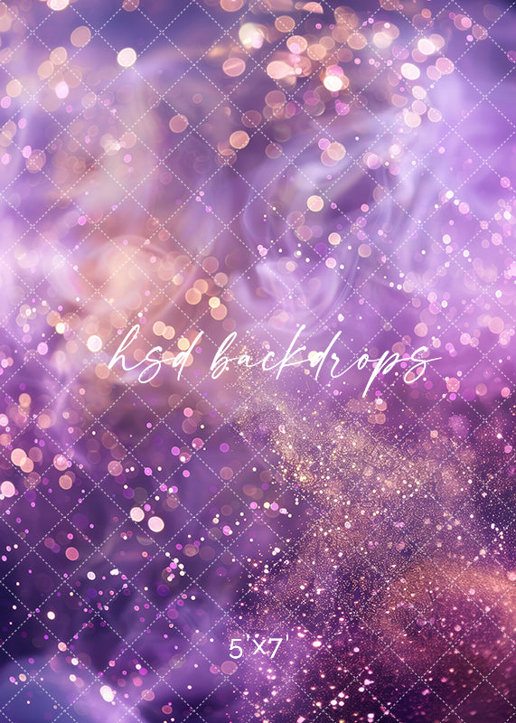 Purple Bokeh Glam - HSD Photography Backdrops 