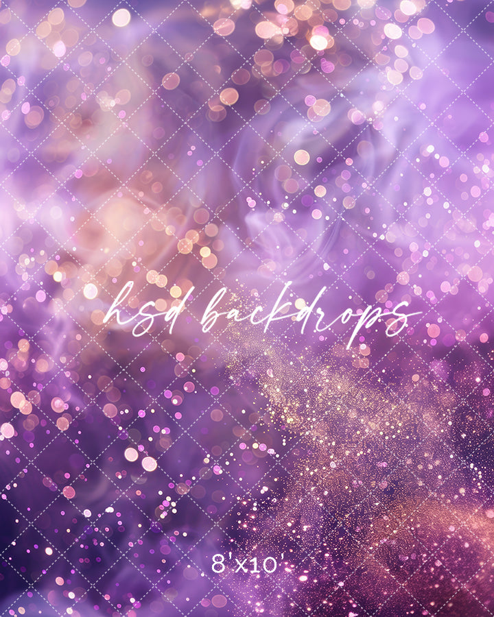 Purple Bokeh Glam - HSD Photography Backdrops 