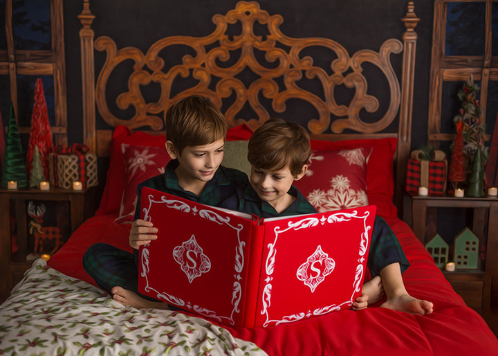 Ornate Christmas Headboard - HSD Photography Backdrops 