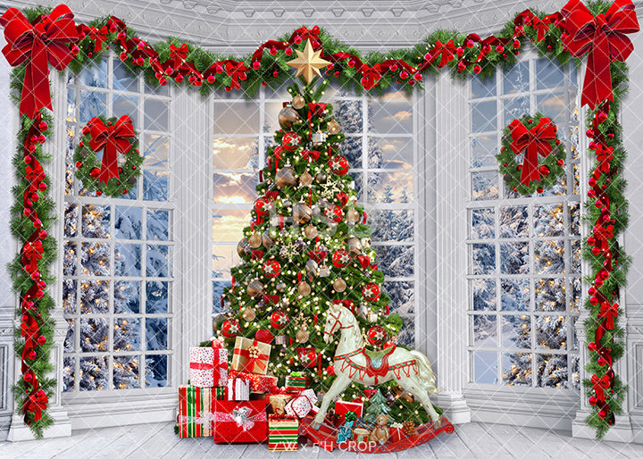 Around the Christmas Tree - HSD Photography Backdrops 