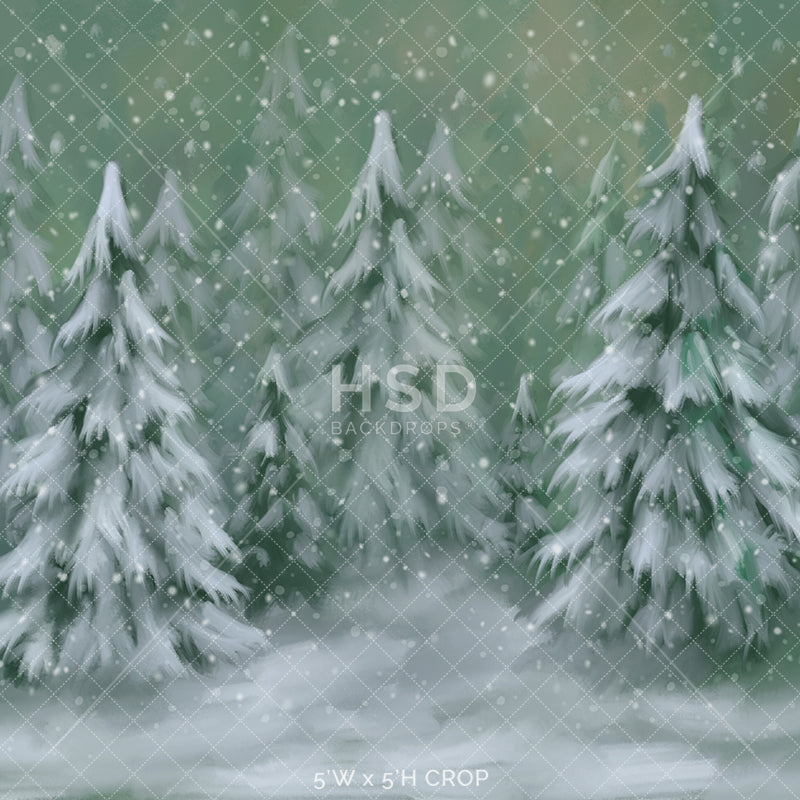 Dreamy Winter Forest - HSD Photography Backdrops 