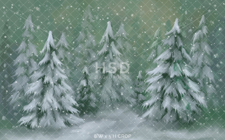 Dreamy Winter Forest - HSD Photography Backdrops 