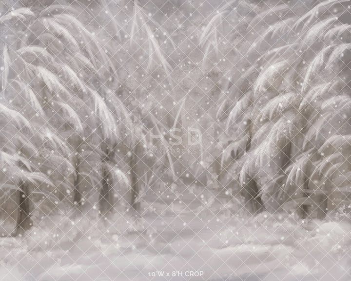 Snowy Forest - HSD Photography Backdrops 