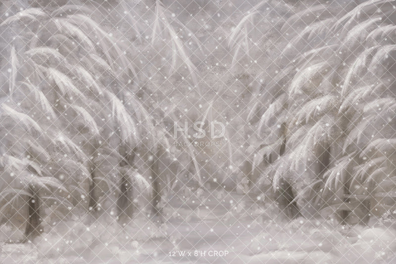 Snowy Forest - HSD Photography Backdrops 