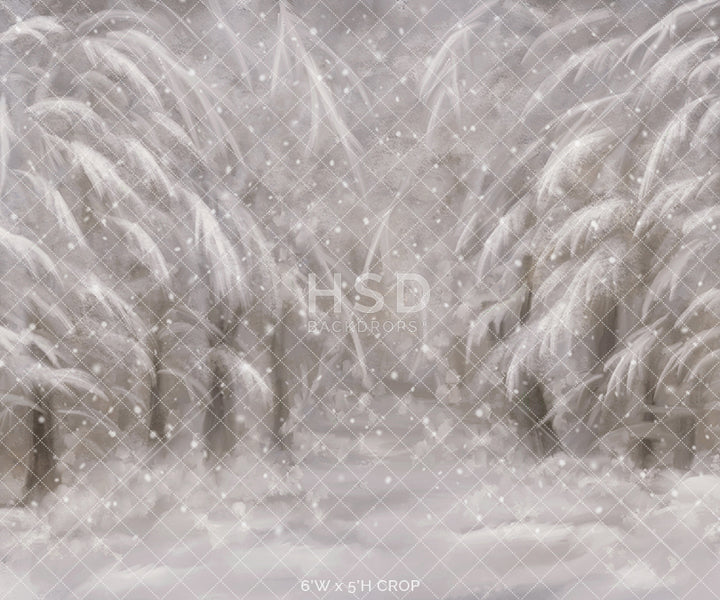 Snowy Forest - HSD Photography Backdrops 