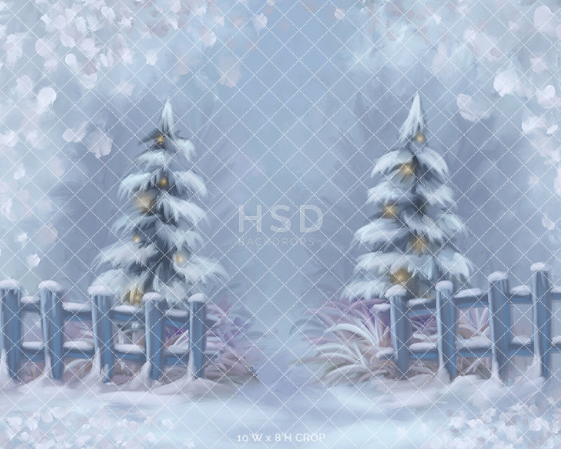 Winter Wonderland Entrance - HSD Photography Backdrops 