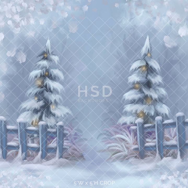 Winter Wonderland Entrance - HSD Photography Backdrops 