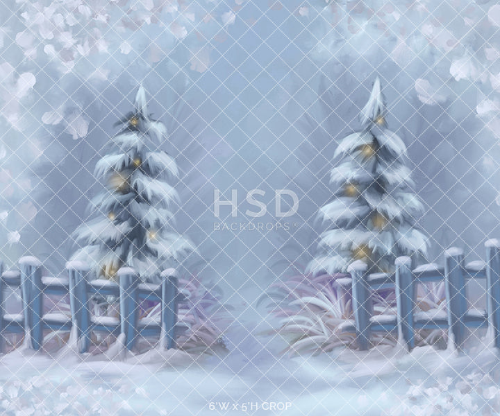 Winter Wonderland Entrance - HSD Photography Backdrops 