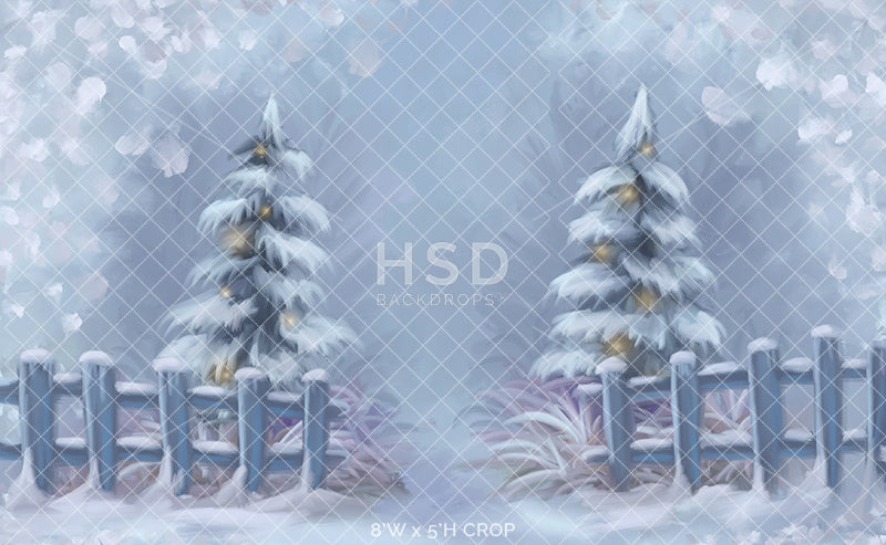 Winter Wonderland Entrance - HSD Photography Backdrops 