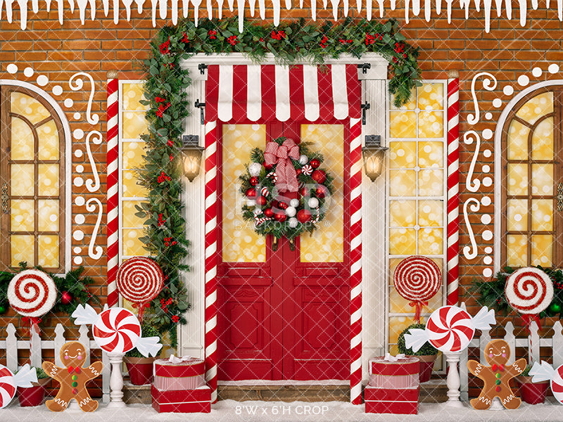 North Pole Gingerbread House - HSD Photography Backdrops 