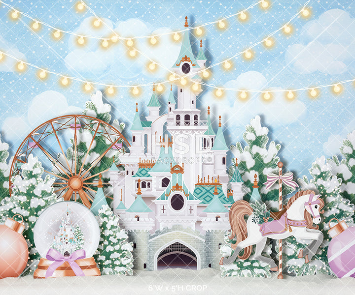 Winter Wonderland Castle - HSD Photography Backdrops 