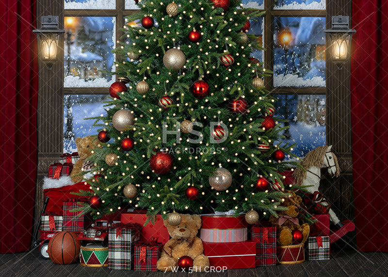 Under the Christmas Tree - HSD Photography Backdrops 