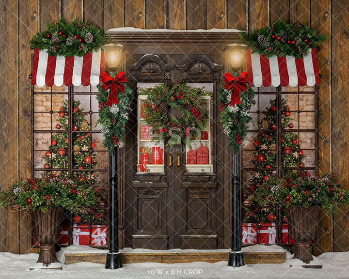 Merry Christmas Lane - HSD Photography Backdrops 