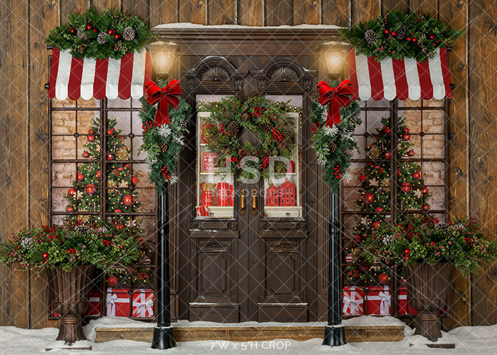 Merry Christmas Lane - HSD Photography Backdrops 