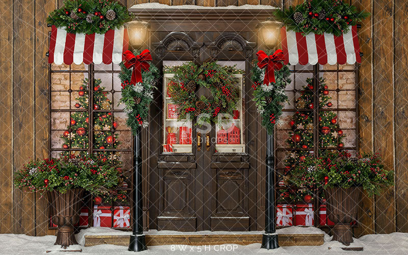 Merry Christmas Lane - HSD Photography Backdrops 