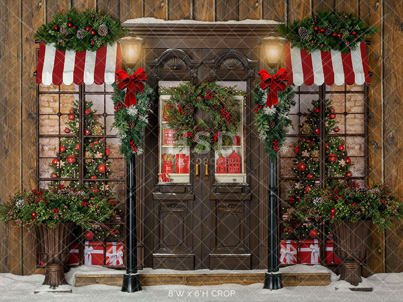 Merry Christmas Lane - HSD Photography Backdrops 