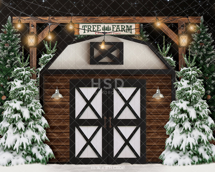 Tree Farm Barn - HSD Photography Backdrops 