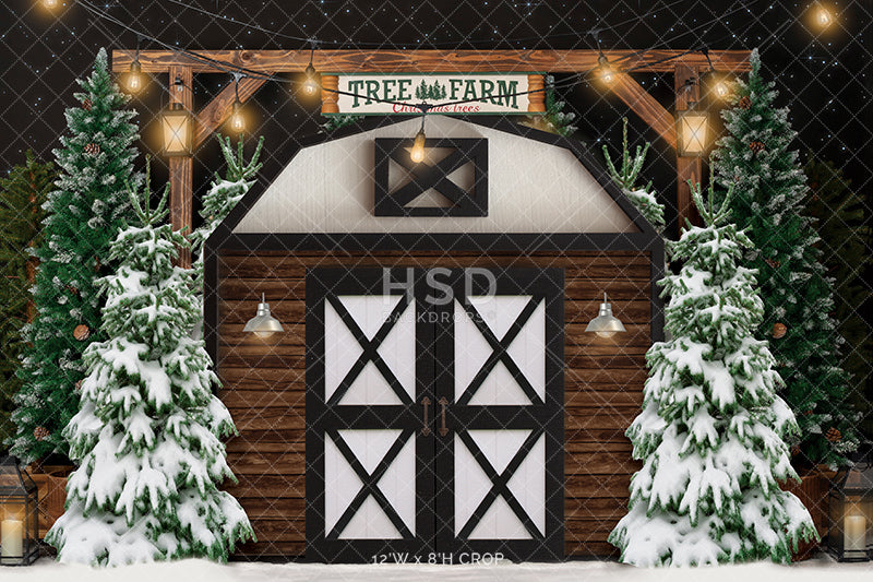 Tree Farm Barn - HSD Photography Backdrops 