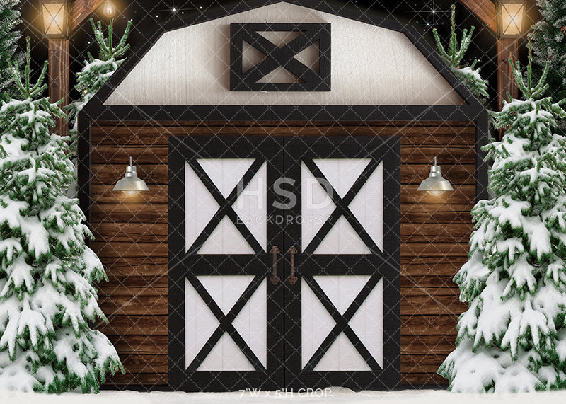 Tree Farm Barn - HSD Photography Backdrops 