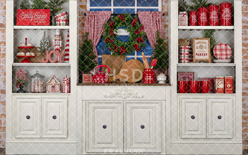 Joyful Christmas Kitchen - HSD Photography Backdrops 