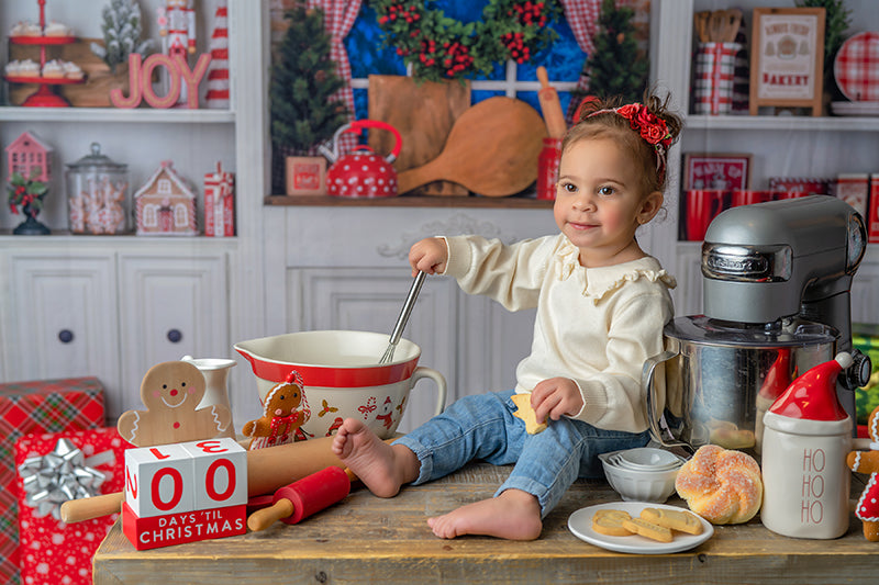 Joyful Christmas Kitchen - HSD Photography Backdrops 