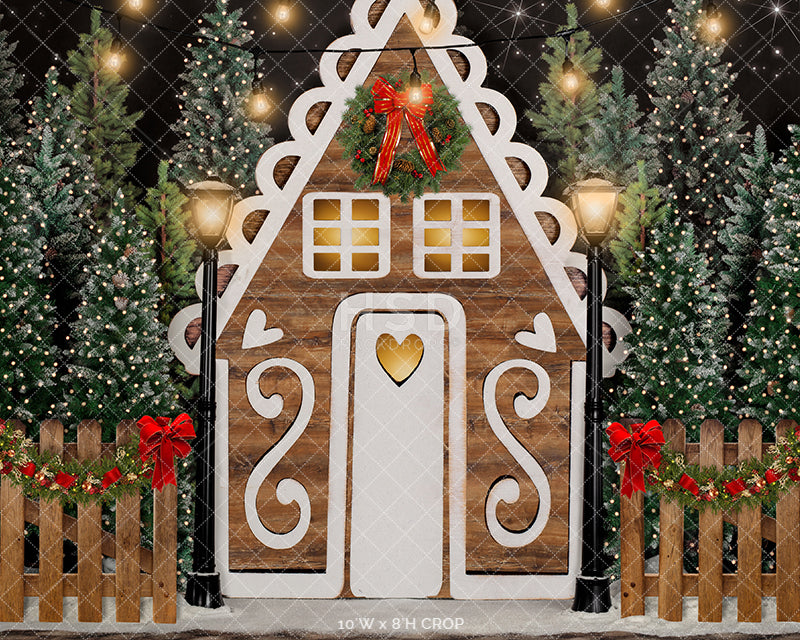 Gingerbread Lane - HSD Photography Backdrops 