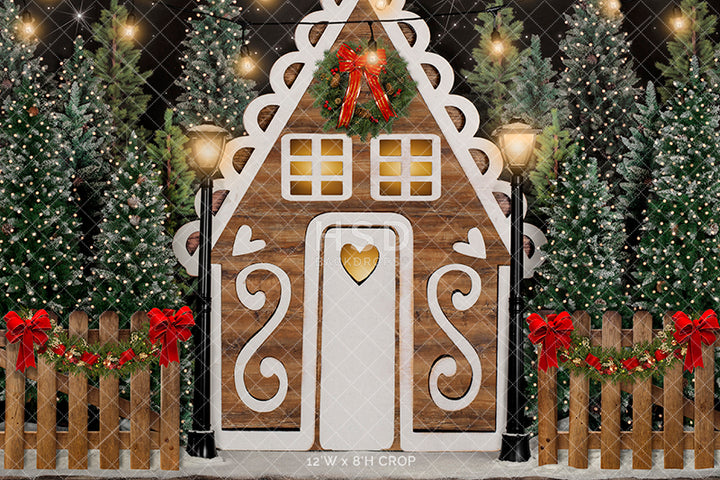 Gingerbread Lane - HSD Photography Backdrops 