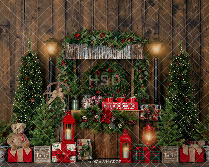 Christmas Stand (Lights) - HSD Photography Backdrops 