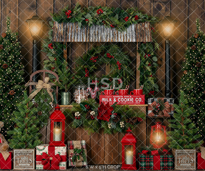 Christmas Stand (Lights) - HSD Photography Backdrops 