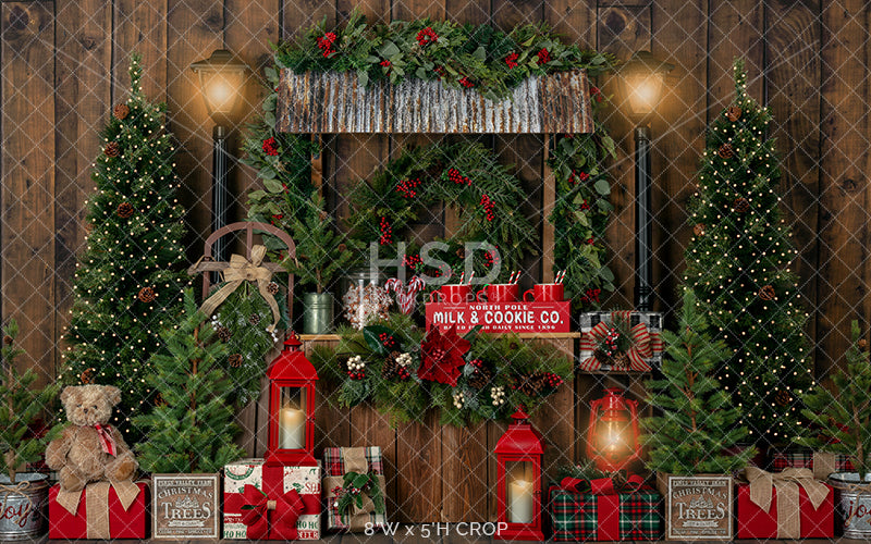 Christmas Stand (Lights) - HSD Photography Backdrops 