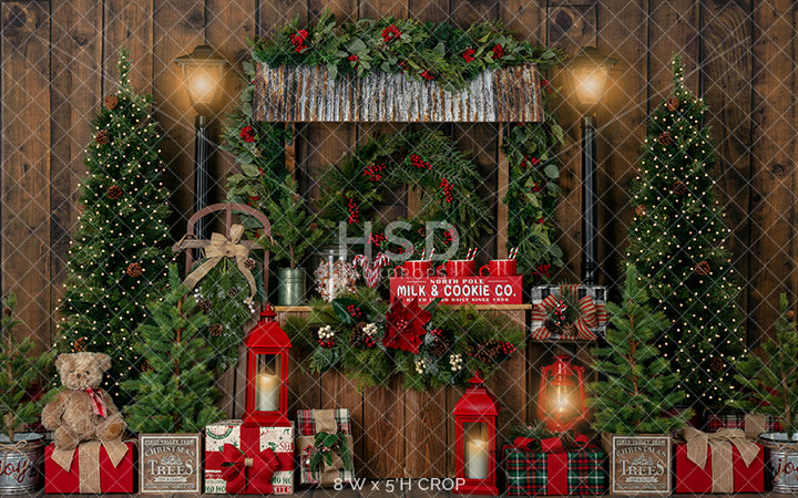 Christmas Stand (Lights) - HSD Photography Backdrops 