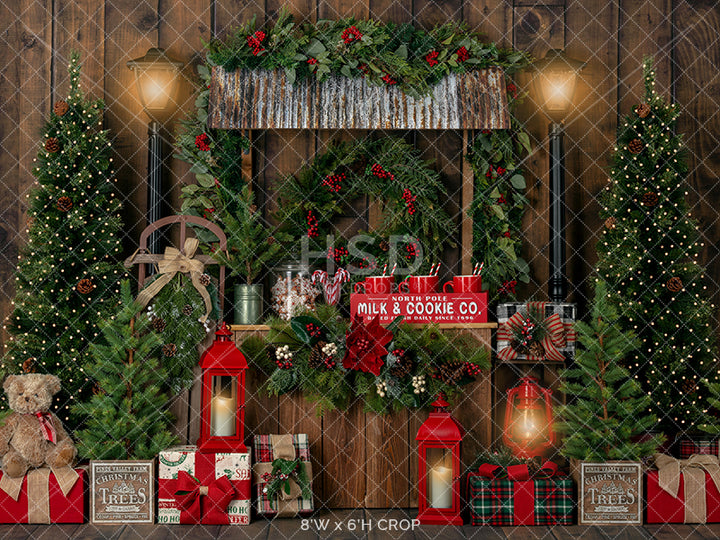 Christmas Stand (Lights) - HSD Photography Backdrops 