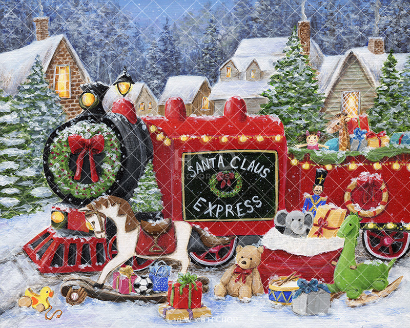 Santa Claus Express - HSD Photography Backdrops 