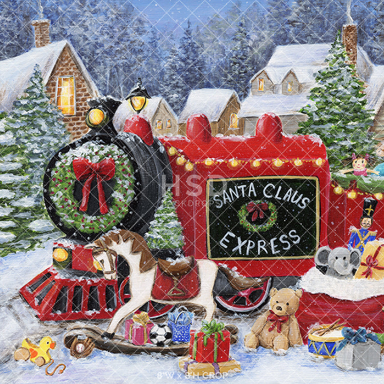 Santa Claus Express - HSD Photography Backdrops 