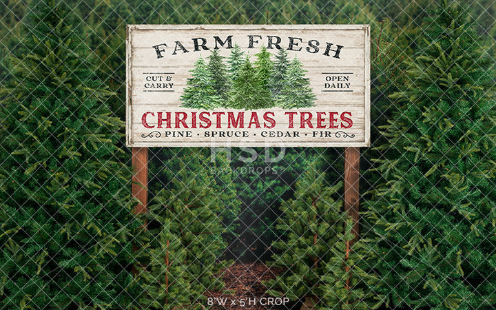 Farm Free Christmas Trees - HSD Photography Backdrops 