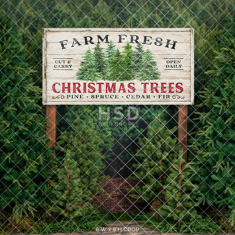 Farm Free Christmas Trees - HSD Photography Backdrops 