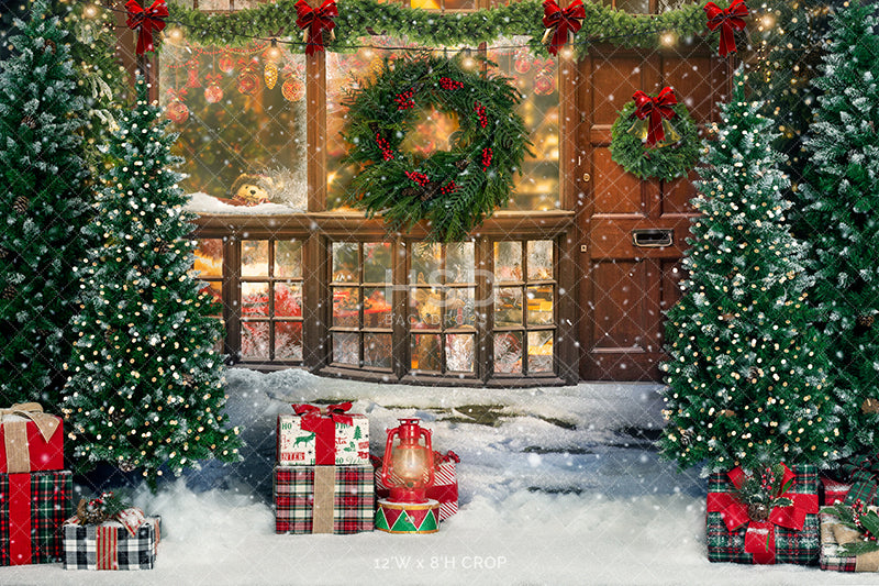 Santa's North Pole (lights) - HSD Photography Backdrops 