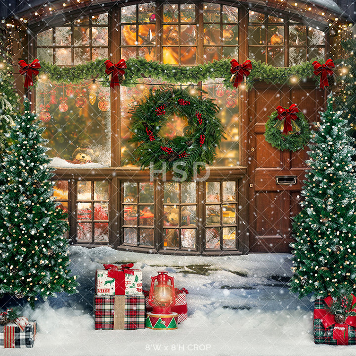 Santa's North Pole (lights) - HSD Photography Backdrops 