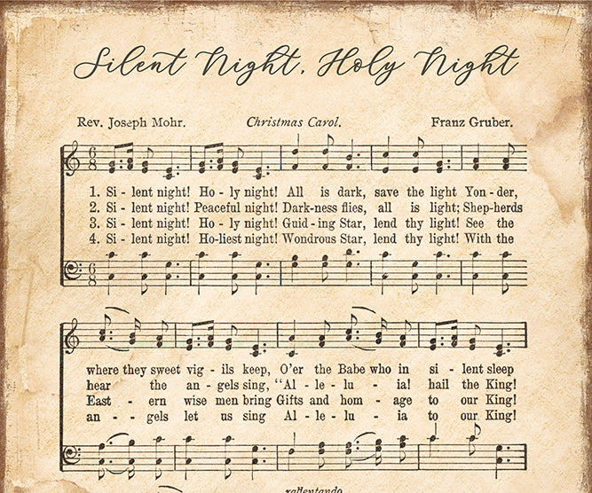 Silent Night Christmas Hymn - HSD Photography Backdrops 