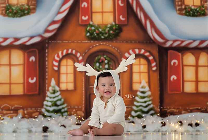 Gingerbread Cottage (sweep options) - HSD Photography Backdrops 