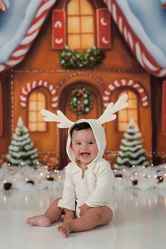 Gingerbread Cottage (sweep options) - HSD Photography Backdrops 