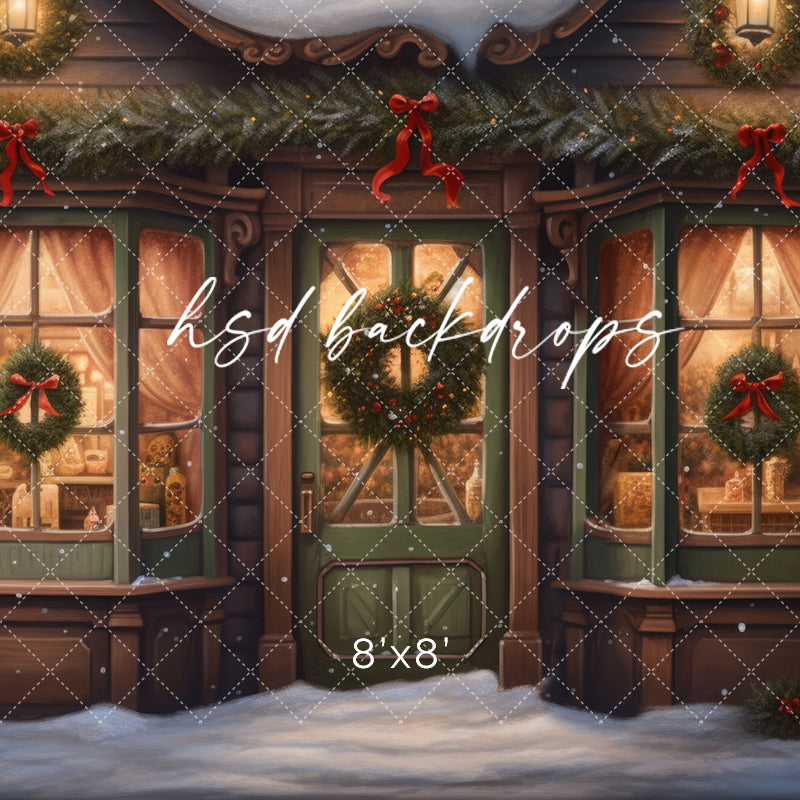 Santa’s Workshop Backdrop | Elves Toy Shop Photography Background