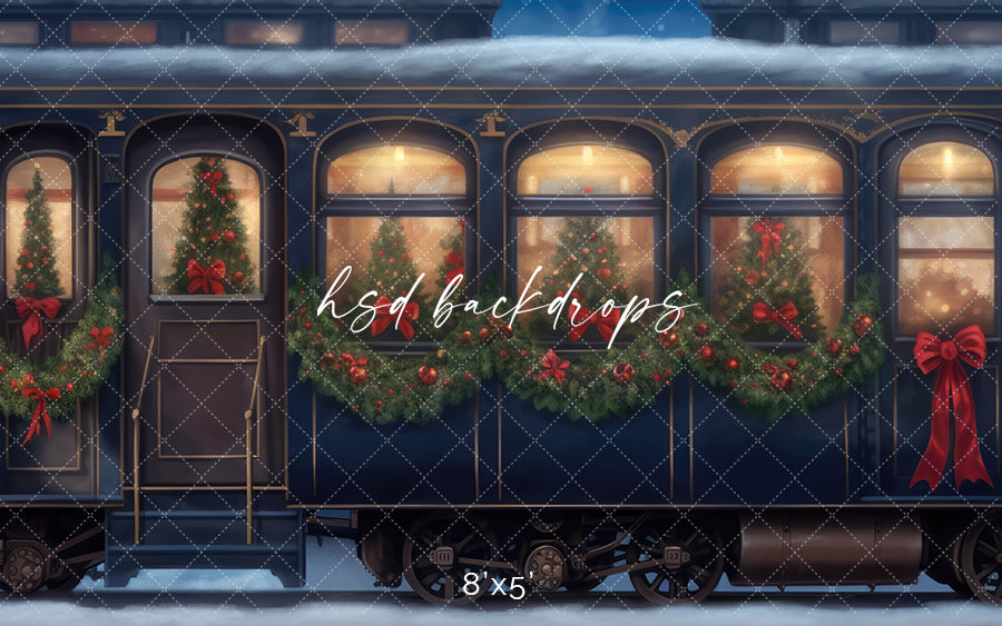 Christmas Express Train - HSD Photography Backdrops 